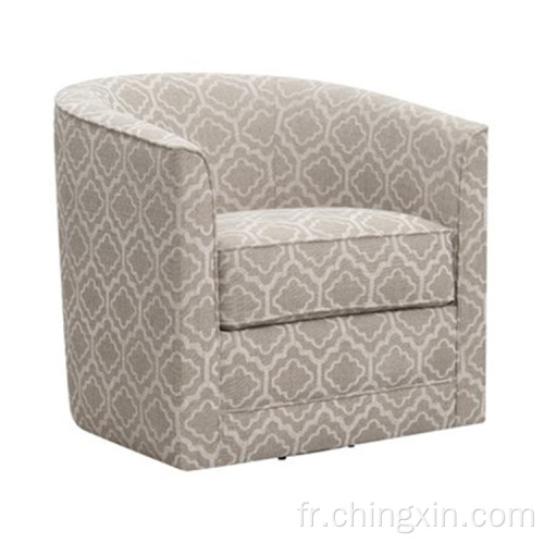 Wholesale chaise d'accent pivotante Beige Multi Tissu